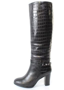 02-M17-1062 XV52-R162RM N1744 BLACK Сапоги женские (натуральная кожа, натуральный мех (евромех)) - Фабричный китай фото 6