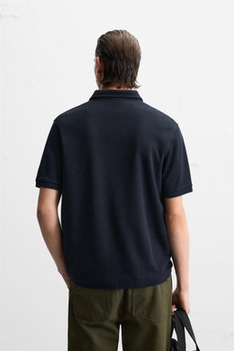 TEXTURED POLO SHIRT - Zara фото 4