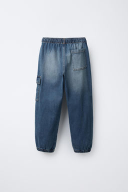 DENIM CARGO JOGGERS - Zara фото 2