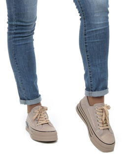 05-6036-22 BROWN Кроссовки женские (искусственные материалы) - No name фото 3