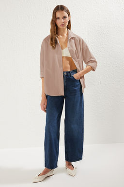 Vizon Loose Fit Pamuklu Dokuma Gomlek TWOAW20GO0107