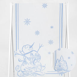 Полотенце х/б 9с23.111ж1 Снеговик и домик1(ДТЭ регата) 50х140см