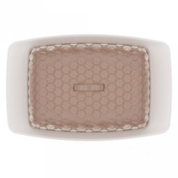 Масленка пластмассовая "Мозаика" 18х12х7см, бело-тонированный (Россия)