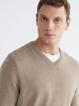 V Yaka Erkek Triko Kazak