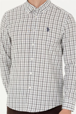 U. S. Polo Assn Мужская темно-синяя рубашка в шотландскую клетку - U.s. polo assn фото 13