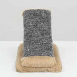 Когтеточка Горка мини-версия, 29 х 14 х 14 см, ковролин, светло-коричневая - Пижон фото 8