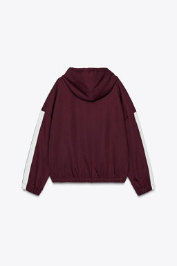 HOODED JACKET WITH SIDE TAPING - Zara фото 4