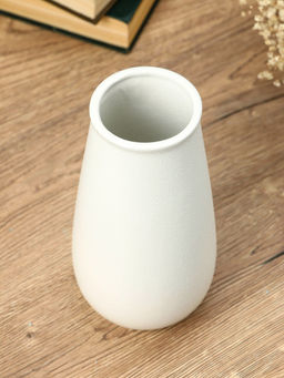 Ваза Шерон, классика, 19.5?9.5?7 см, керамика, белая