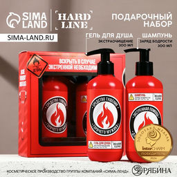 Подарочный набор Тушение мужика: гель для душа и шампунь для волос, 2?300 мл, HARD LINE