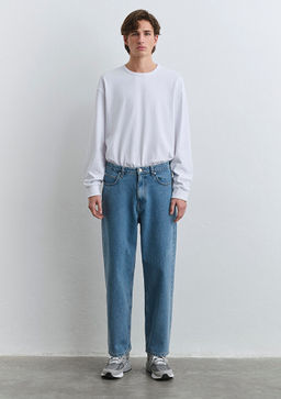 Mitte Street Indigo Mavi Denim Jean Pantolon фото 4
