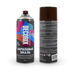 Краска-спрей универсальная "DECORIX" 520мл (коричневая)