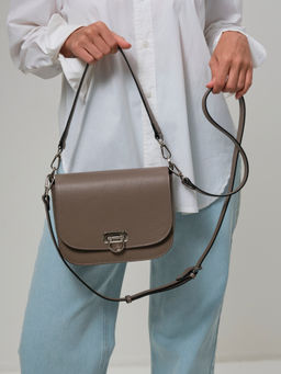 Сумка кожаная Azaro 30741 тауп