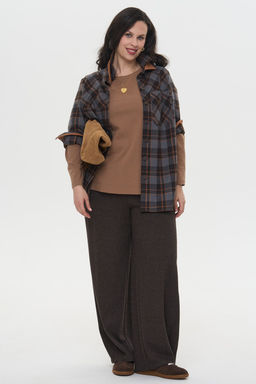 Лонгслив Брау коричневый - Intikoma фото 14