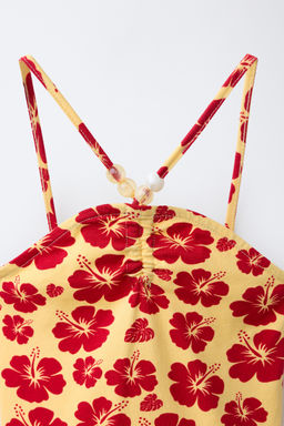 TOP ESTAMPADO FLORES / CRUDO - Zara фото 4