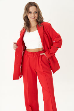 Костюм брючный 4777 красный - Fantazia mod фото 2