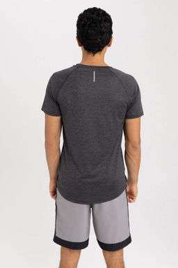 DeFactoFit Спортивная футболка Slim Fit с круглым вырезом и короткими рукавами  фото 5
