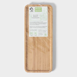 Блюдо для подачи BellaTenero Striata, прямоугольное, 36×15 см, бамбук