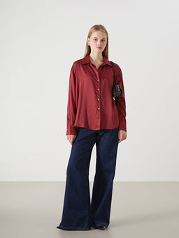 Oversize Saten Kad?n G?mlek