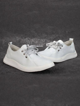 03-PDD90-2 WHITE Полуботинки женские (натуральная кожа)