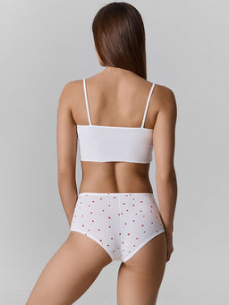 Цена за 2 штуки! Трусы шорты женские с принтом в сердечко - Mark formelle фото 5