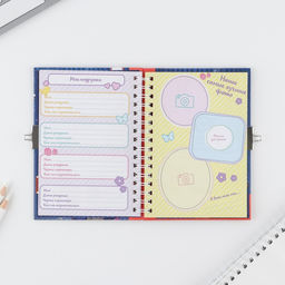 Анкета на замочке, в твердой обложке А6, 40 листов Ярче звезд