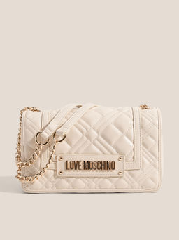 Женская сумка на плечо LOVE MOSCHINO QUILTED BAG Артикул 4561341, молочно-белый
