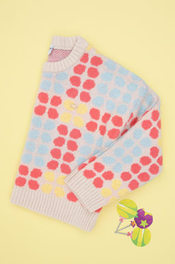 Свитер с цветком граната для девочки Неожиданная скидка в корзине