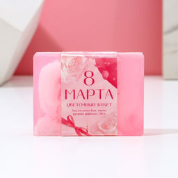 Мыло для рук ЧИСТОЕ СЧАСТЬЕ 8 Марта, 90 г, аромат цветочного букета