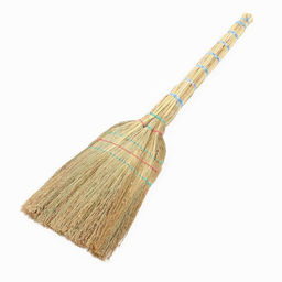 Веник узбекский из сорго 3-х прошивной 3-х лучевой, 87-96 см, ручная работа