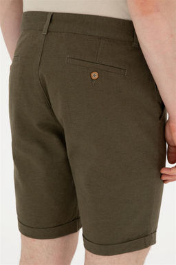 Мужские тканые шорты цвета хаки Неожиданная скидка в корзине - U.s. polo assn фото 6