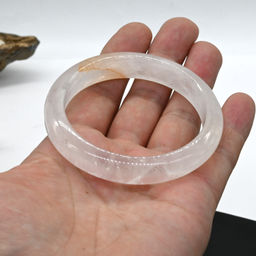 Браслет кольцо из Горного хрусталя, 52,5г Радуга камня