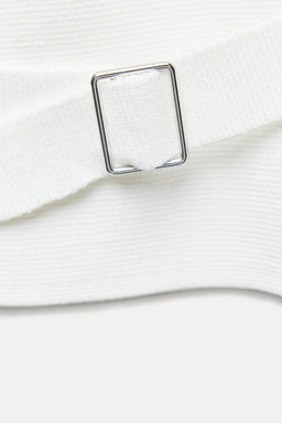 KNIT WAISTCOAT TOP WITH BACK TAB - Zara фото 6