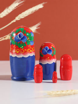 Матрёшка дерево «Любовь», красный платок, 5-кукольная, 11.5 см