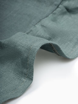 Скатерть «Этель» Ivory, 150×116 ±3 см, 100% лён, 170 г/м², зелёная