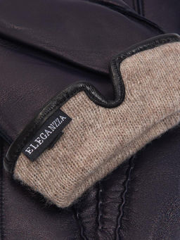 Перчатки мужские ш+каш. OS00113 d.blue - Eleganzza фото 3