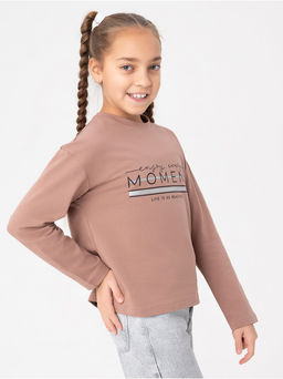 Лонгслив детский "Момент" кофе