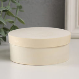 Цена за 2 шт. Шкатулка для росписи дерево «Круглая. Тонкий лист», 9.5×9.5×4 см