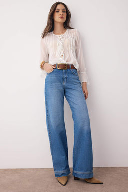 Mavi Normal Bel Paca Detayl? Wide Leg Jeans TWOAW26JE00006