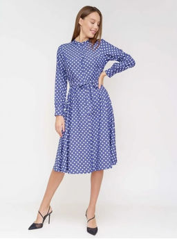 Платье из тонкой джинсовой ткани .арт. 943-1,сине-белое - Binita фото 4