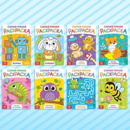 Набор раскрасок, 8 шт. по 12 стр. - Буква-ленд фото 6