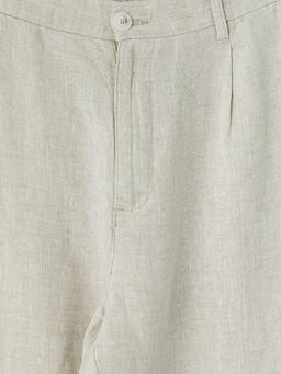 Regular Fit %100 Keten Erkek Pantolon