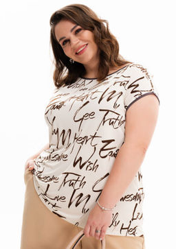 Футболка с рукавом кимоно из Искусственного шёлка