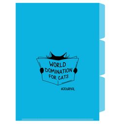 Папка-уголок для документов пластиковая арт. 61998/ 12 КОТ С ГАЗЕТОЙ