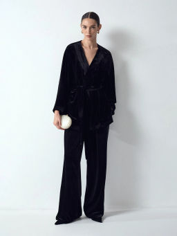 ЕМКА / Брюки широкого кроя из бархата