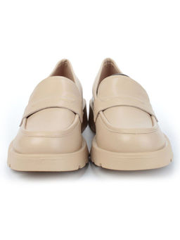 01-PDS132-3 DK. BEIGE Ботинки демисезонные женские (натуральная кожа)