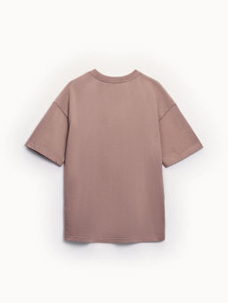 Футболка свободного кроя из хлопка OVERSIZE0826-66 / Zarina  фото 8