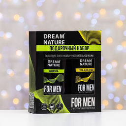 Подарочный набор косметики «Морской бриз» DreamNature:шампунь для волос, 250 мл + гель для душа, 250 мл