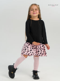Платье Алиса дл/р черный-нежный леопард - Sovalina фото 23