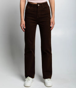 Джинсы #КТ8928, шоколадный - Dommod фото 2