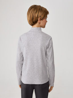 ACOOLA / Джемпер детский для мальчиков Riley серый меланж  фото 2